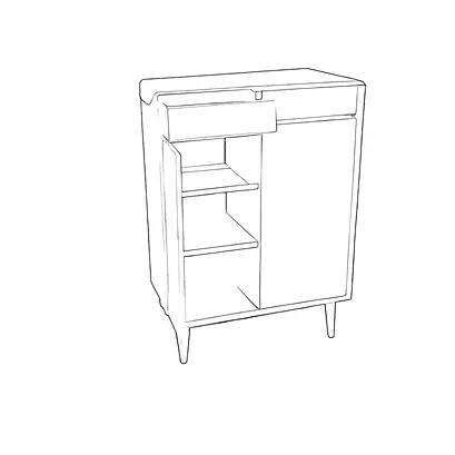 solid wood sideboard storage dinning cabinet